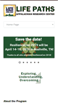 Mobile Screenshot of lifepathsresearch.org